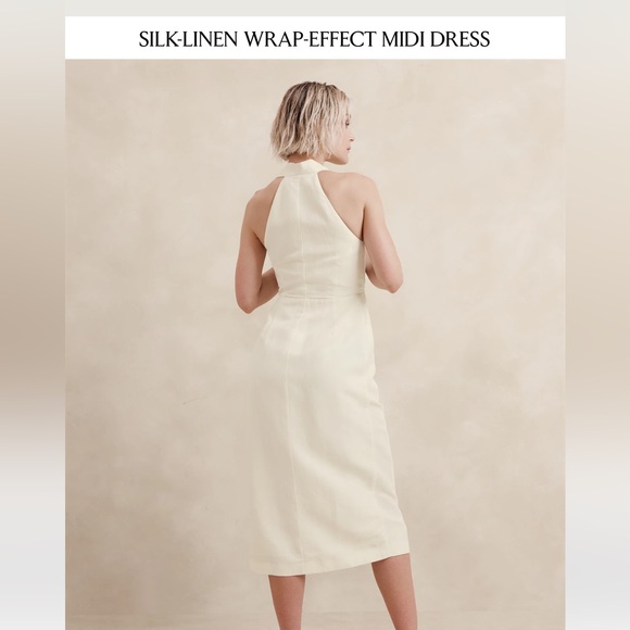 Banana republic silk linen dress - Picture 3 of 9